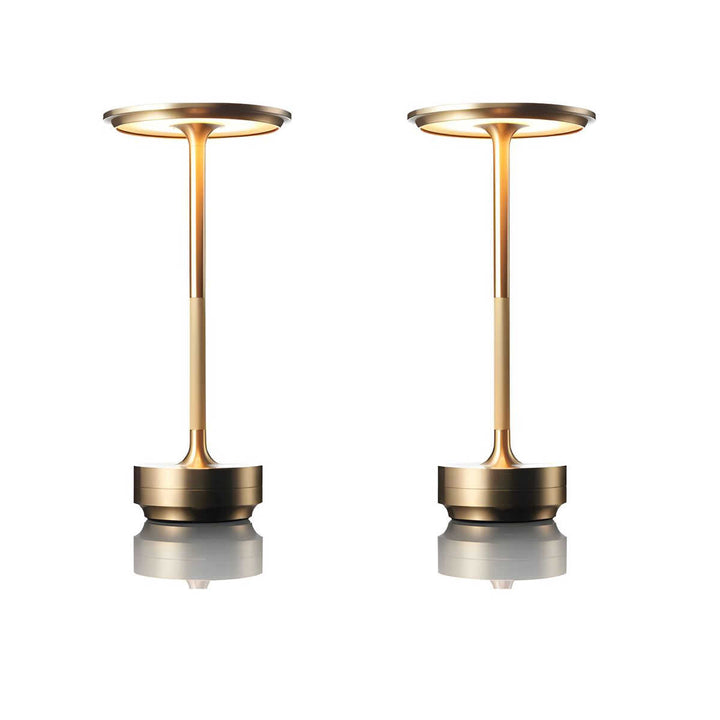 Variant image for Cordless Metallic Table Lamp with Touch Control, Adjustable Brightness – Battery Operated Bedside Lamp for Elegant Lighting-2