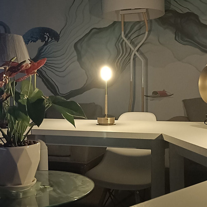 Dimmable Candle Table Lamp with Flickering Flame Effect – Portable Cordless Battery Operated Touch Control Bedroom Lamp-3