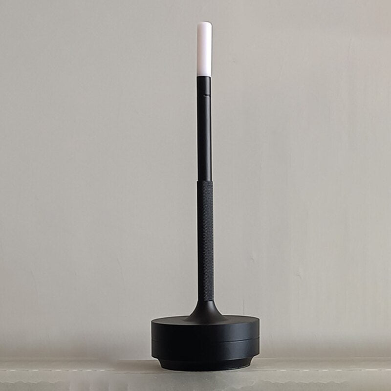 Variant image for Dimmable Candle Table Lamp with Flickering Flame Effect – Portable Cordless Battery Operated Touch Control Bedroom Lamp-1